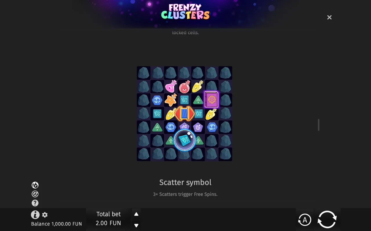 Game rules, page 5 — Frenzy Clusters