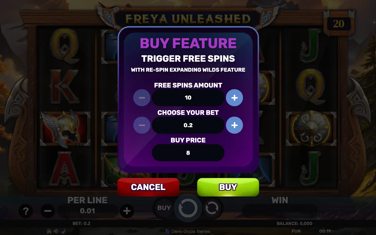 Buying the feature — Freya Unleashed