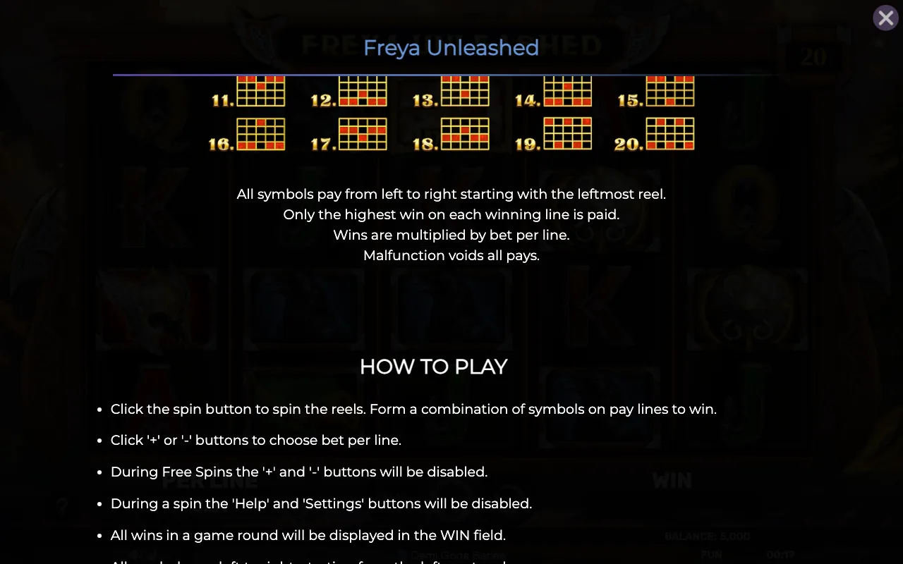 Game rules, page 6 — Freya Unleashed