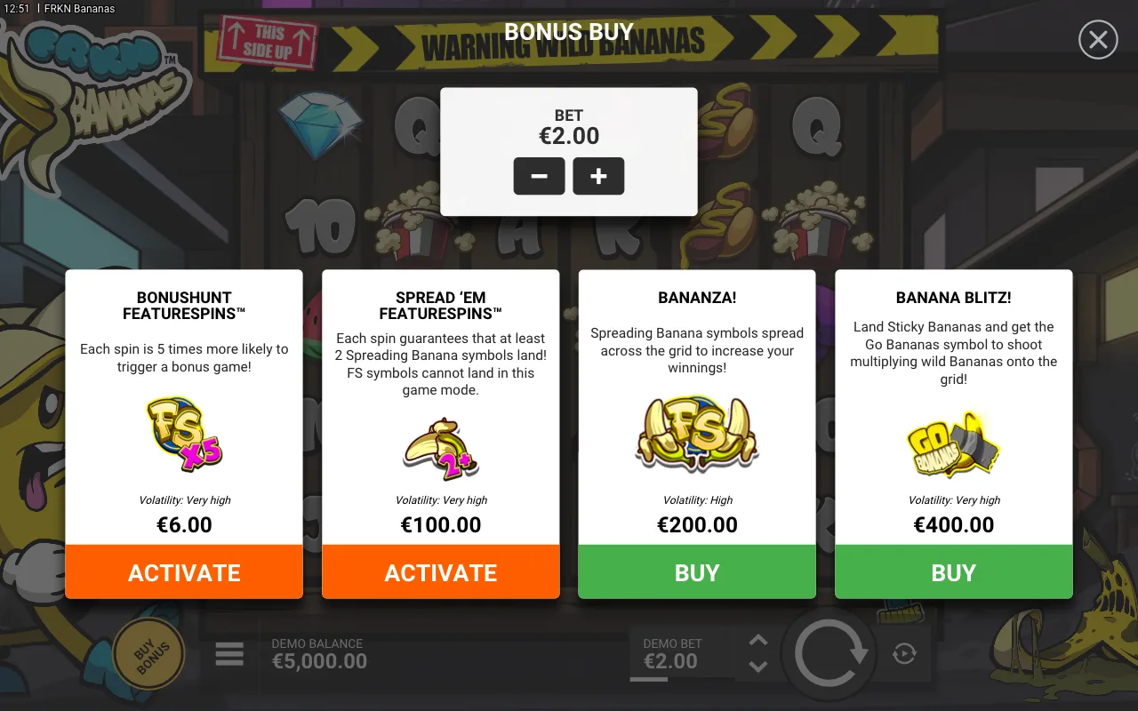 Buying the feature — FRKN Bananas