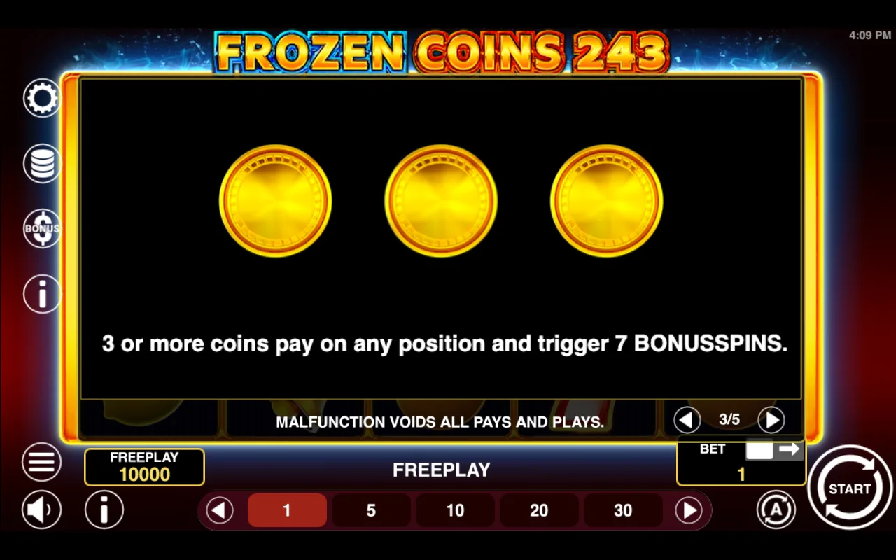 Game rules, page 3 — Frozen Coins 243