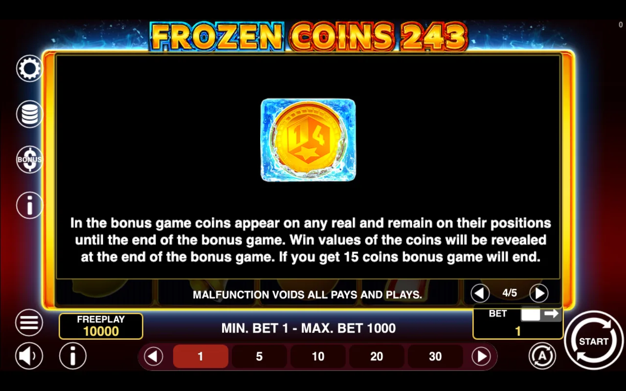 Game rules, page 4 — Frozen Coins 243