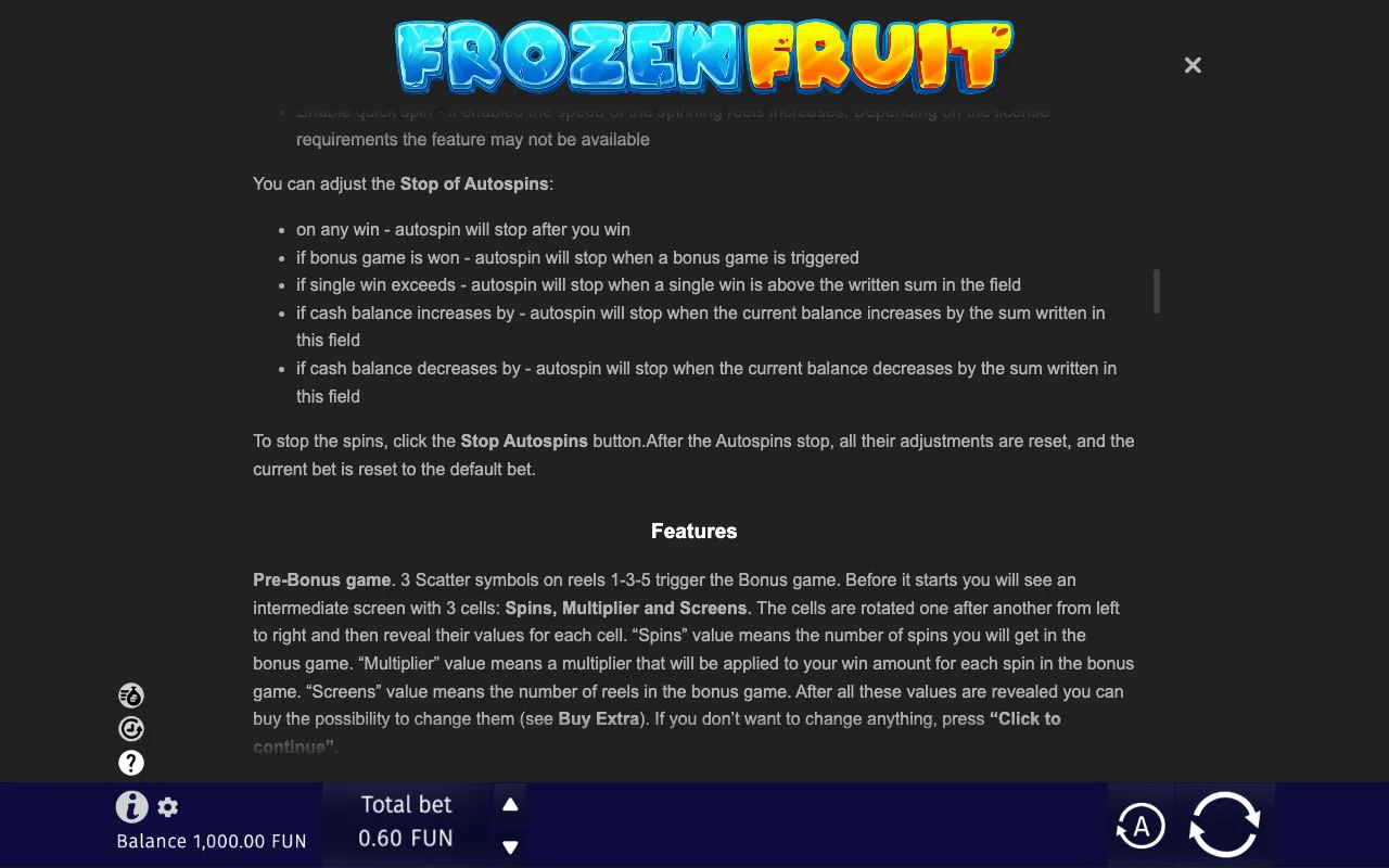Game rules, page 7 — Frozen Fruit