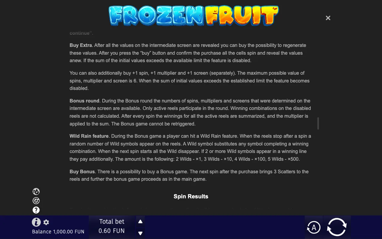 Game rules, page 8 — Frozen Fruit
