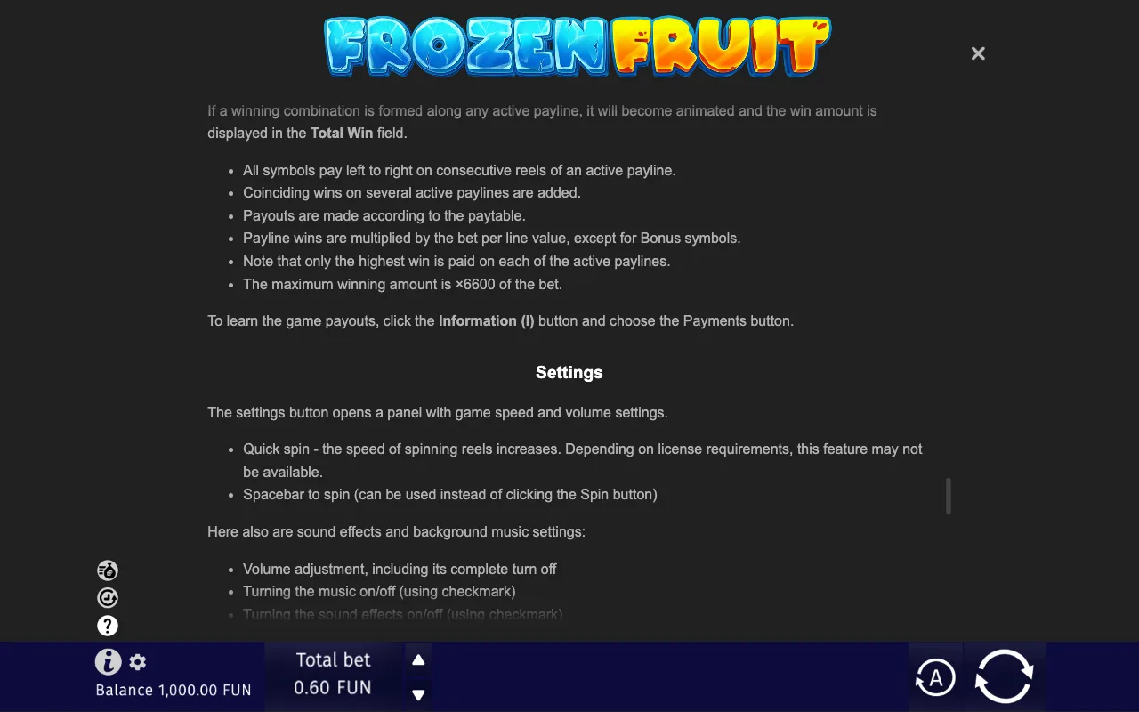 Game rules, page 9 — Frozen Fruit