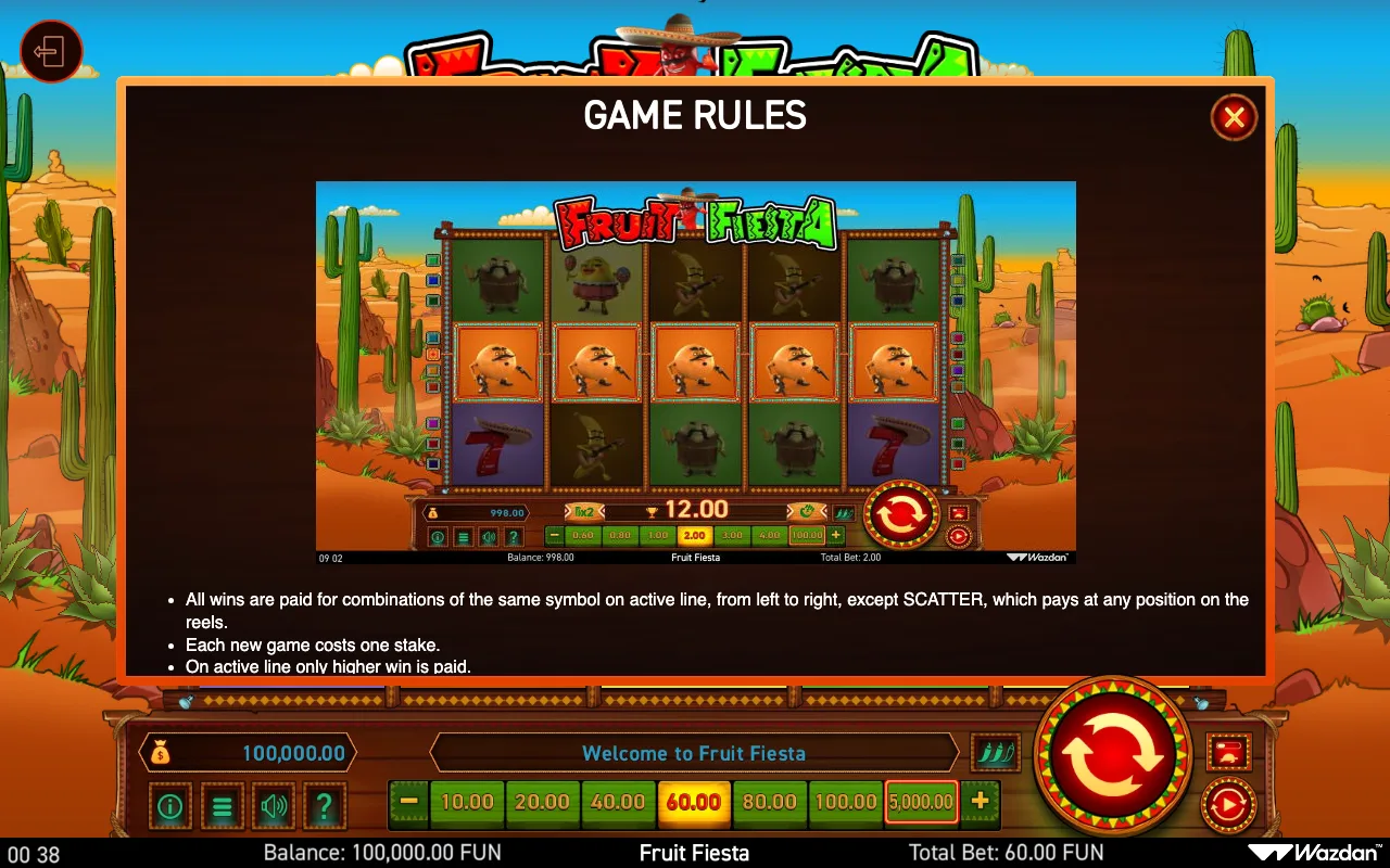 Game rules, page 2 — Fruit Fiesta