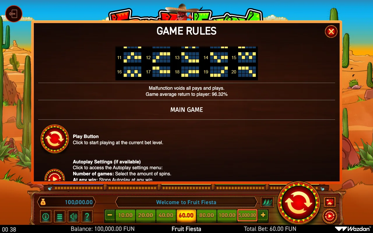 Game rules, page 4 — Fruit Fiesta