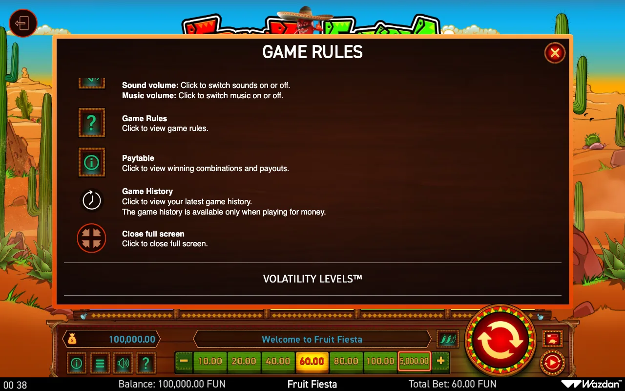 Game rules, page 6 — Fruit Fiesta