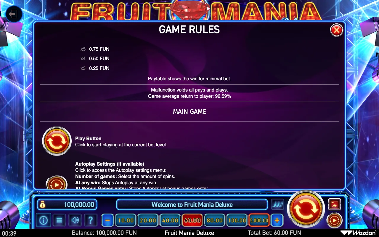 Game rules, page 4 — Fruit Mania Deluxe