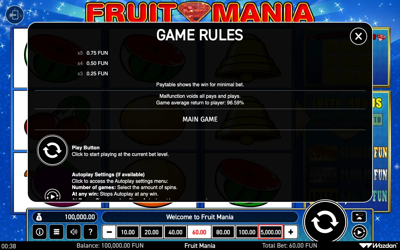 Game rules, page 4 — Fruit Mania