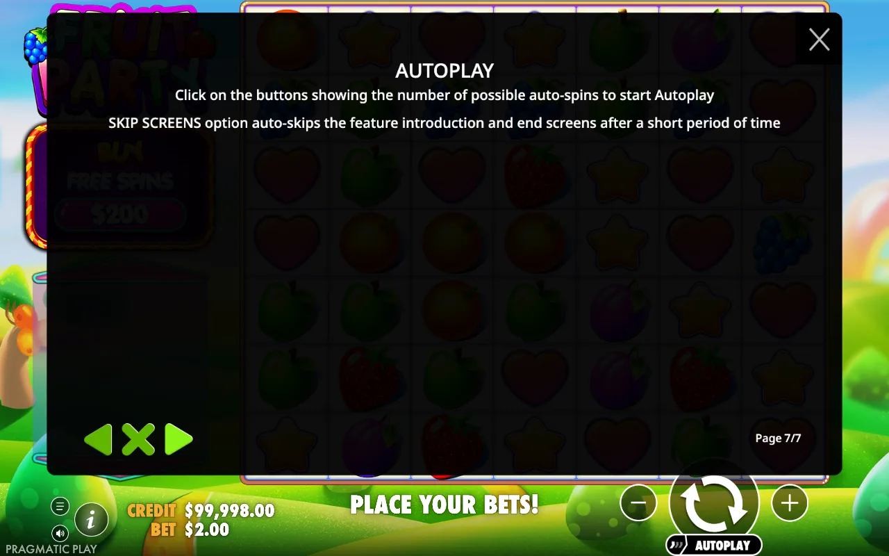 Autoplay — Fruit Party