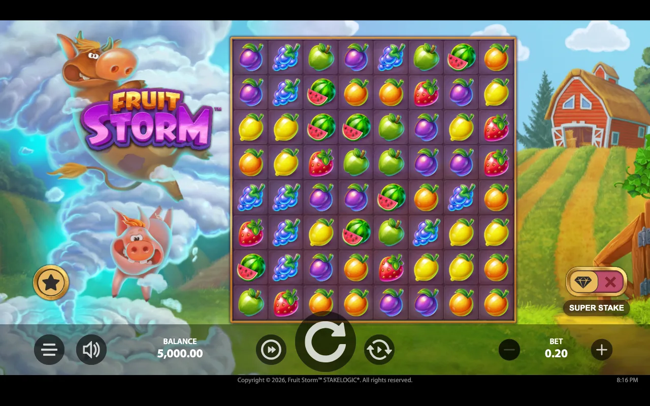 The base game — Fruit Storm