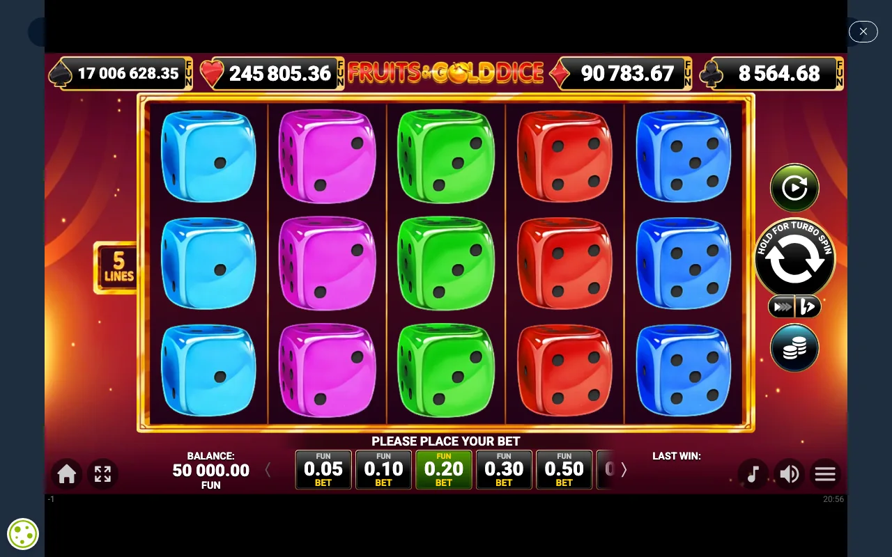 The base game — Fruits And Gold Dice