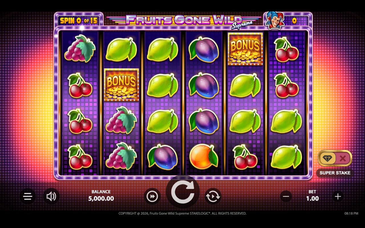 The base game — Fruits Gone Wild Supreme