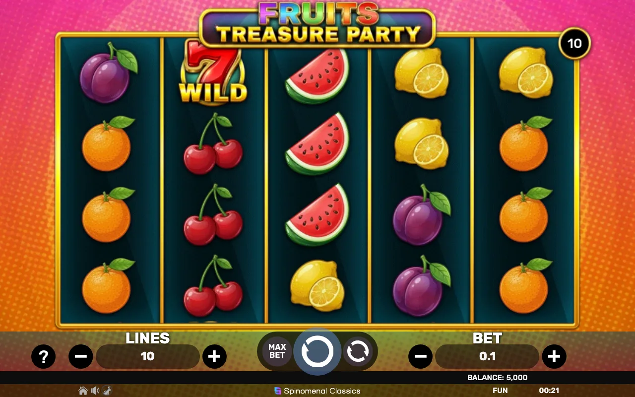 The base game — Fruits Treasure Party
