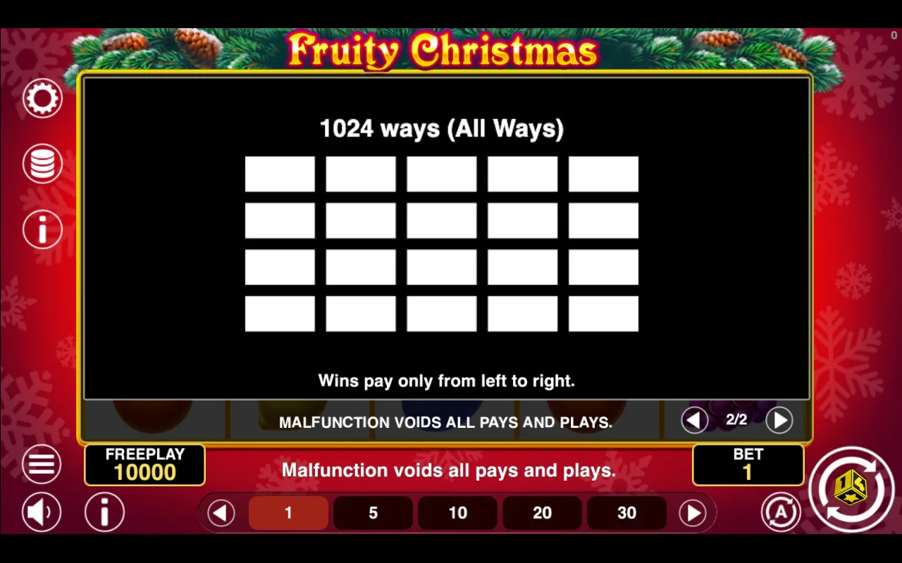 Game rules, page 2 — Fruity Christmas
