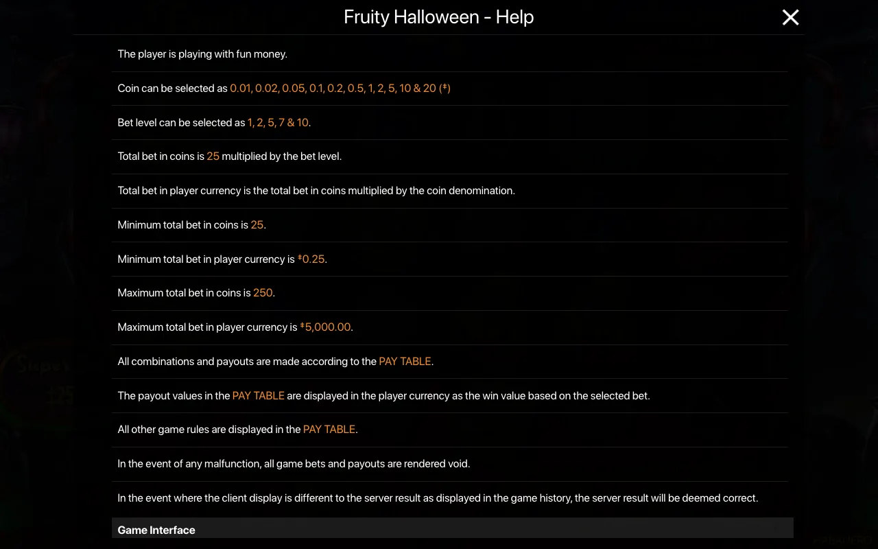 Spielregeln, Seite 1 — Fruity Halloween