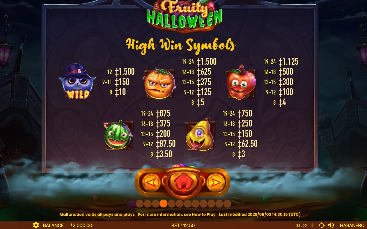 Spielregeln, Seite 6 — Fruity Halloween