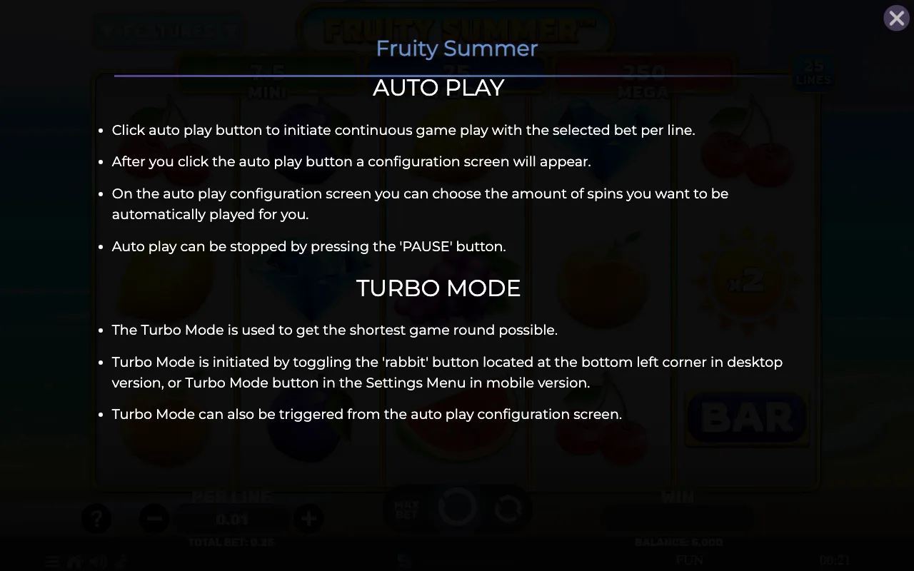 Game rules, page 7 — Fruity Summer