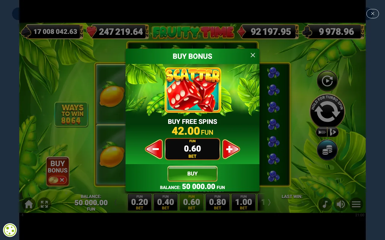 Buying the feature — Fruity Time