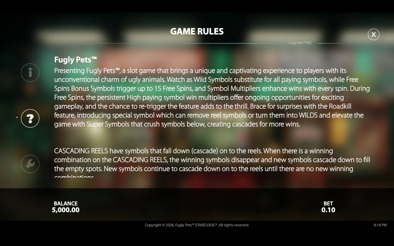 Game rules, page 2 — Fugly Pets