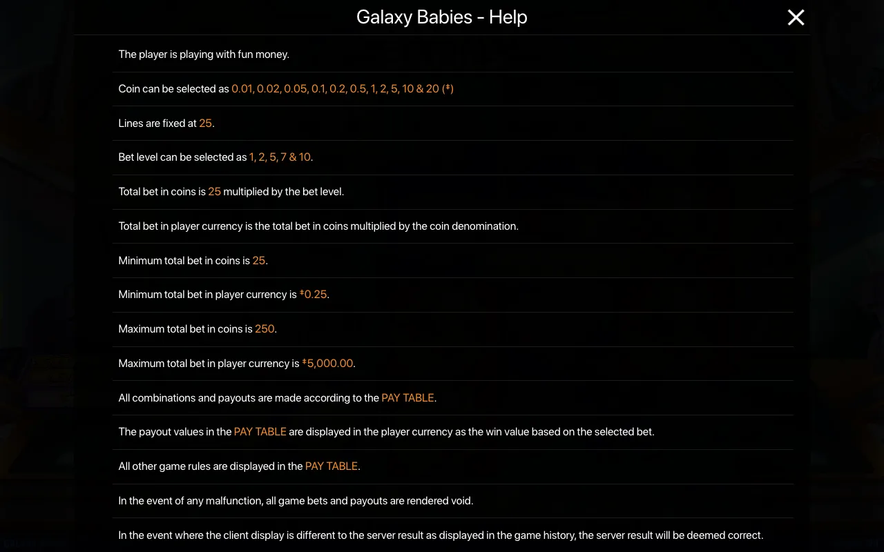 Spielregeln, Seite 1 — Galaxy Babies