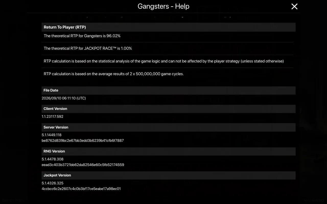 Spielregeln, Seite 2 — Gangsters