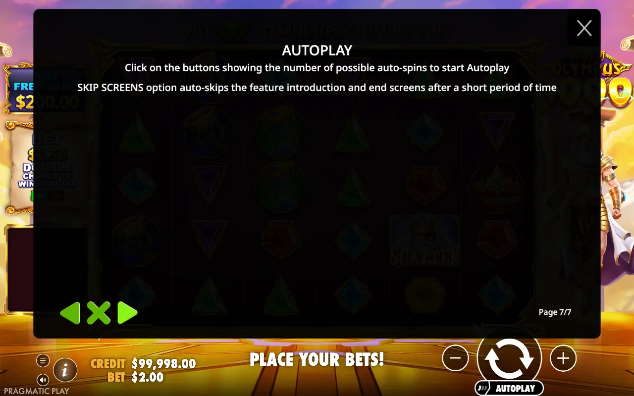 Autoplay — Gates of Olympus 1000