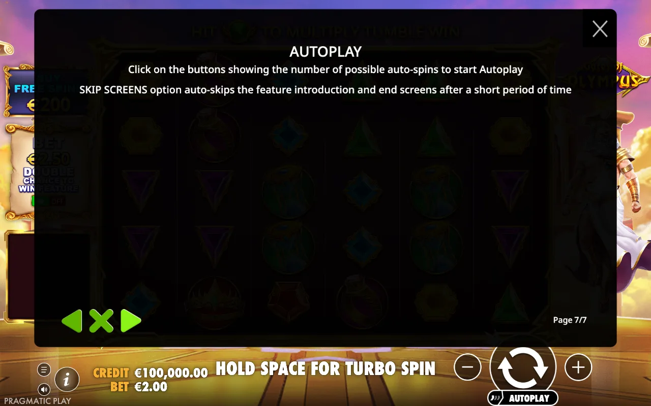Autoplay — Gates of Olympus