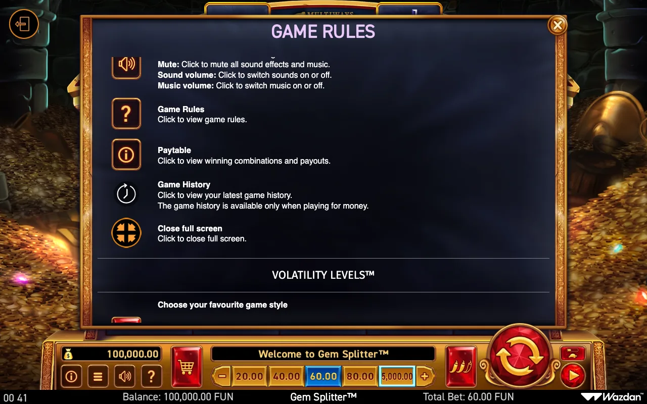 Game rules, page 10 — Gem Splitter