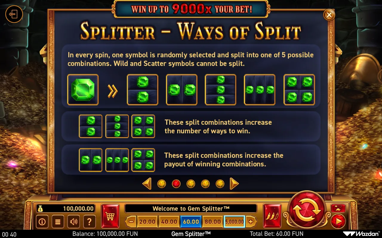 Game rules, page 2 — Gem Splitter