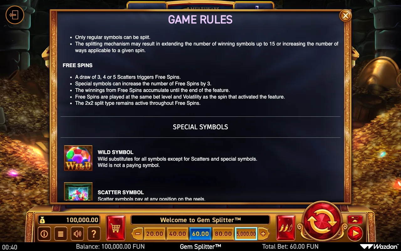 Game rules, page 7 — Gem Splitter
