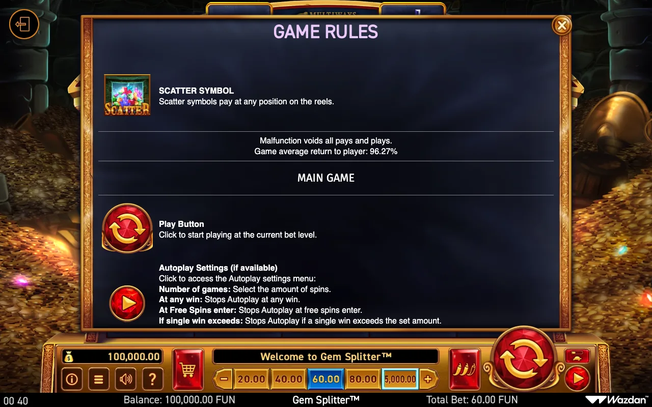 Game rules, page 8 — Gem Splitter
