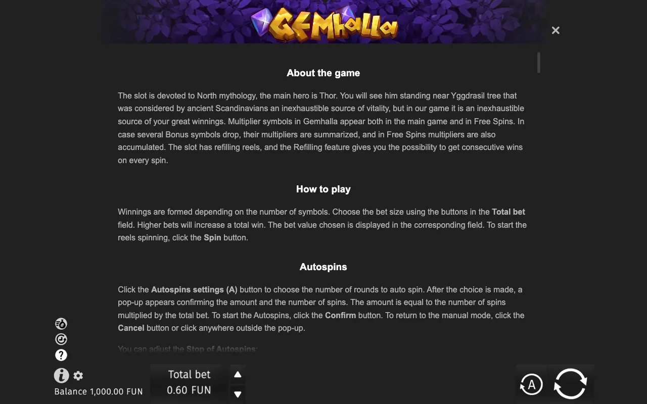 Game rules, page 6 — Gemhalla