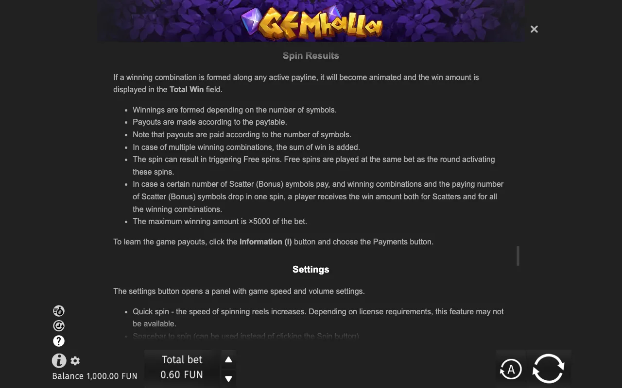 Game rules, page 9 — Gemhalla
