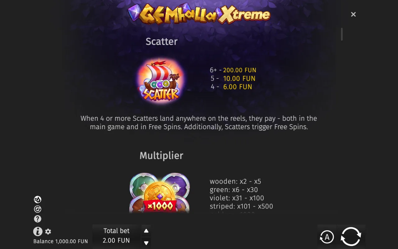 Game rules, page 1 — Gemhalla Xtreme