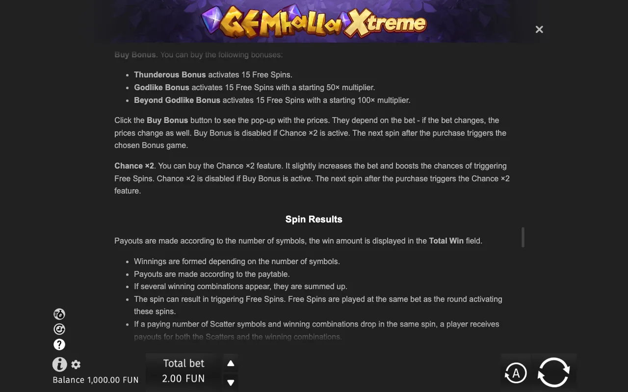 Game rules, page 9 — Gemhalla Xtreme