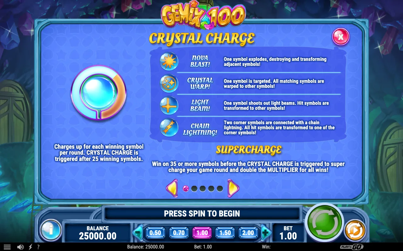 Game rules, page 3 — Gemix 100