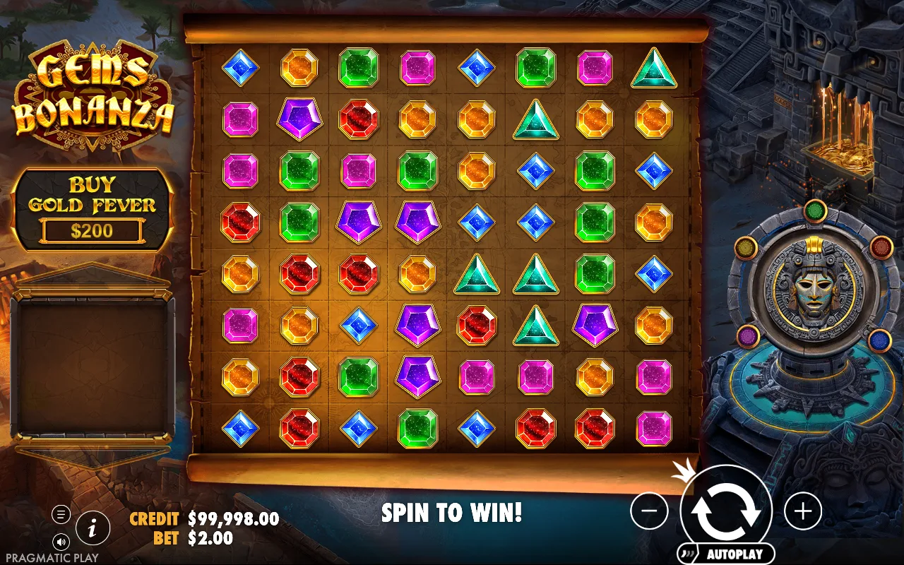 The base game — Gems Bonanza