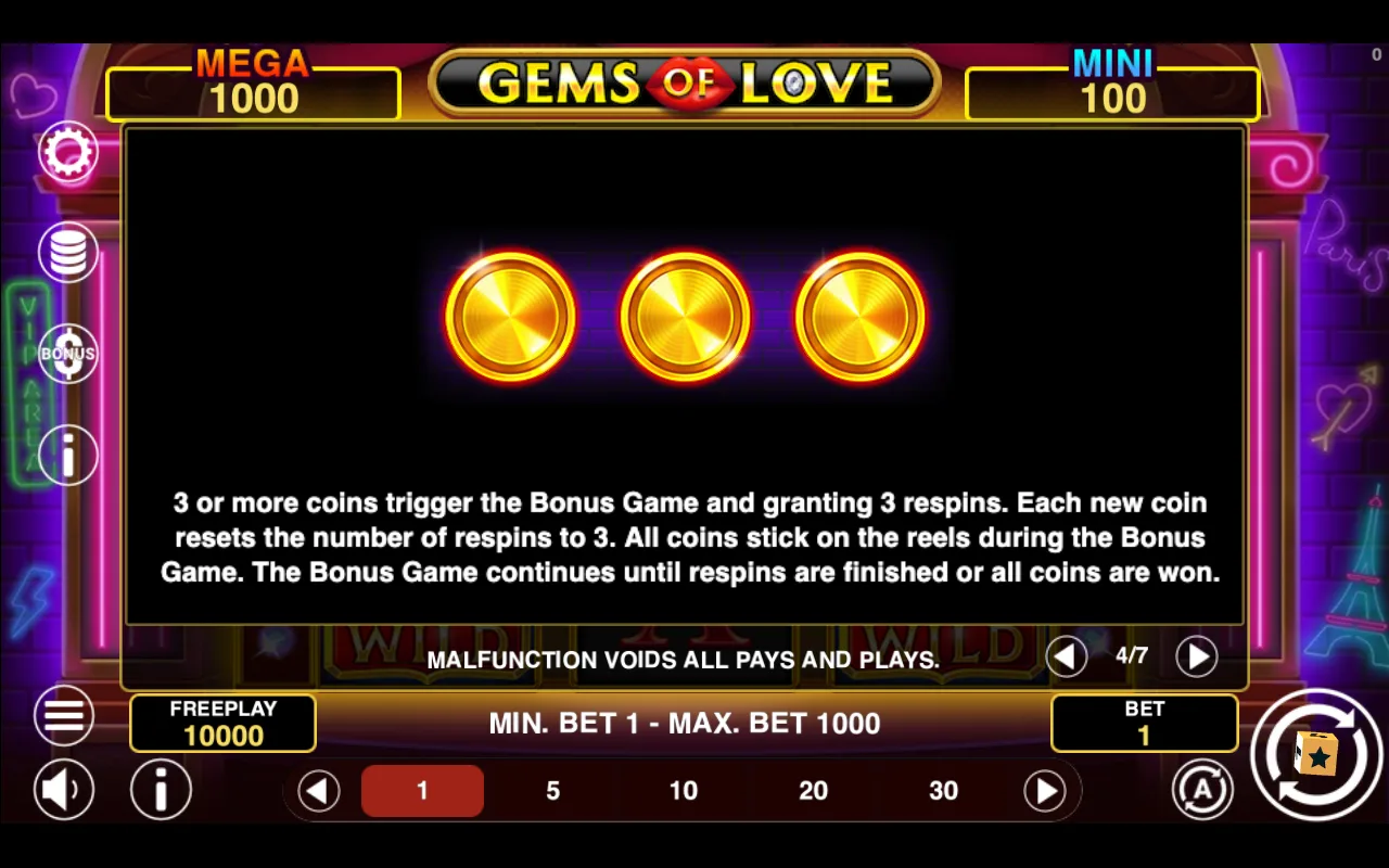 Game rules, page 4 — Gems of Love Hold And Win