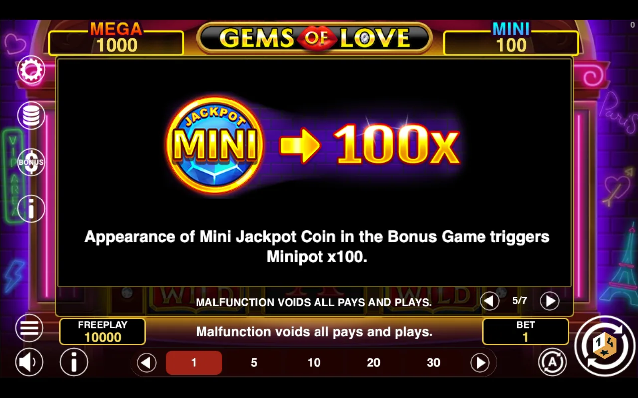 Game rules, page 5 — Gems of Love Hold And Win