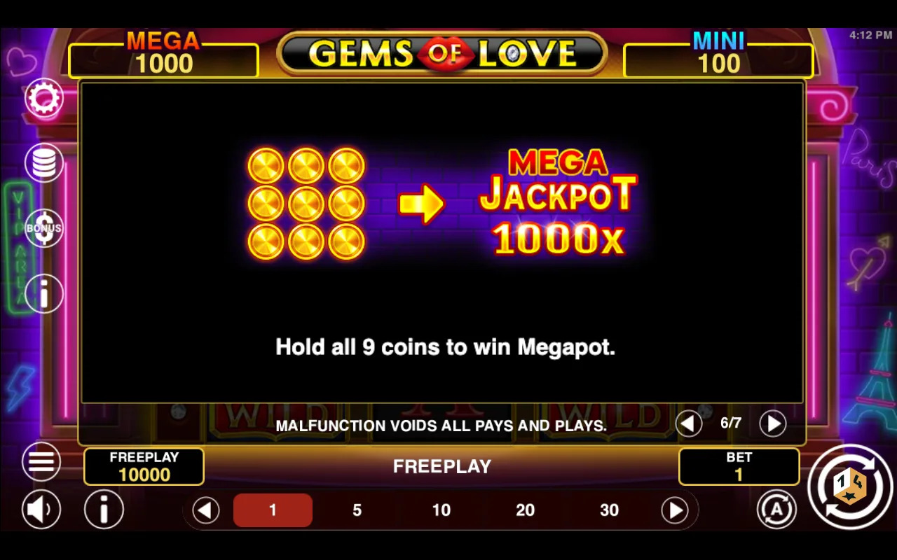 Mega — Gems of Love Hold And Win