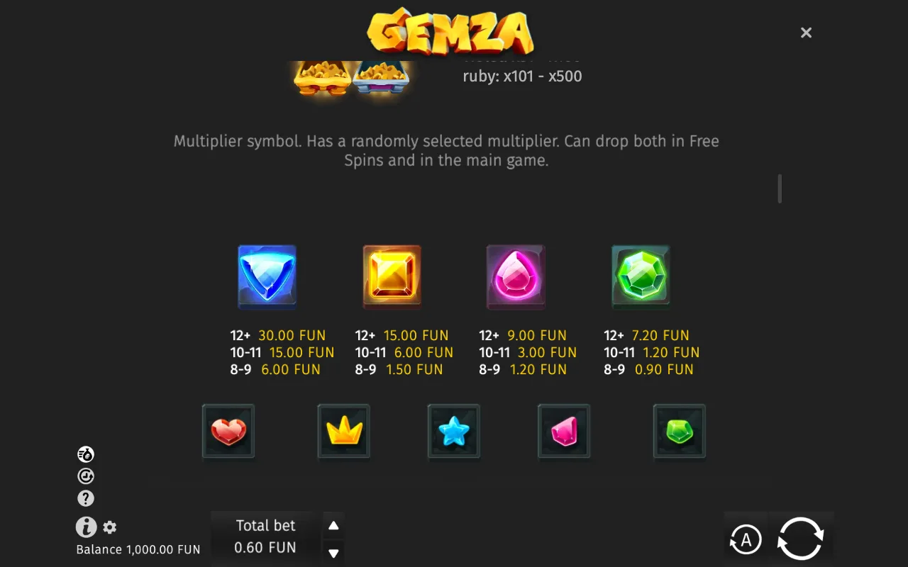 Game rules, page 2 — Gemza