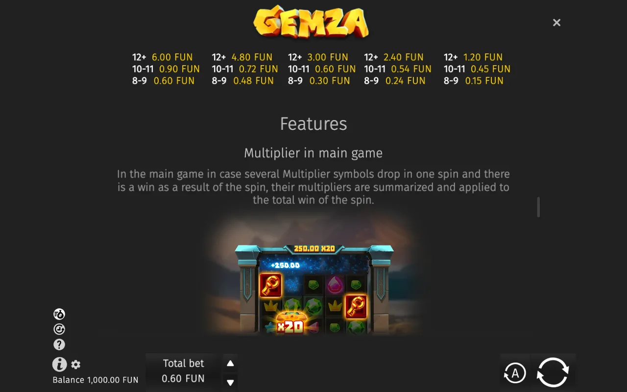Game rules, page 3 — Gemza