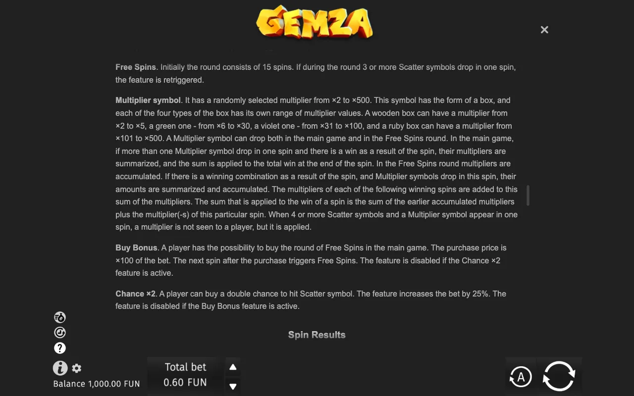 Game rules, page 8 — Gemza