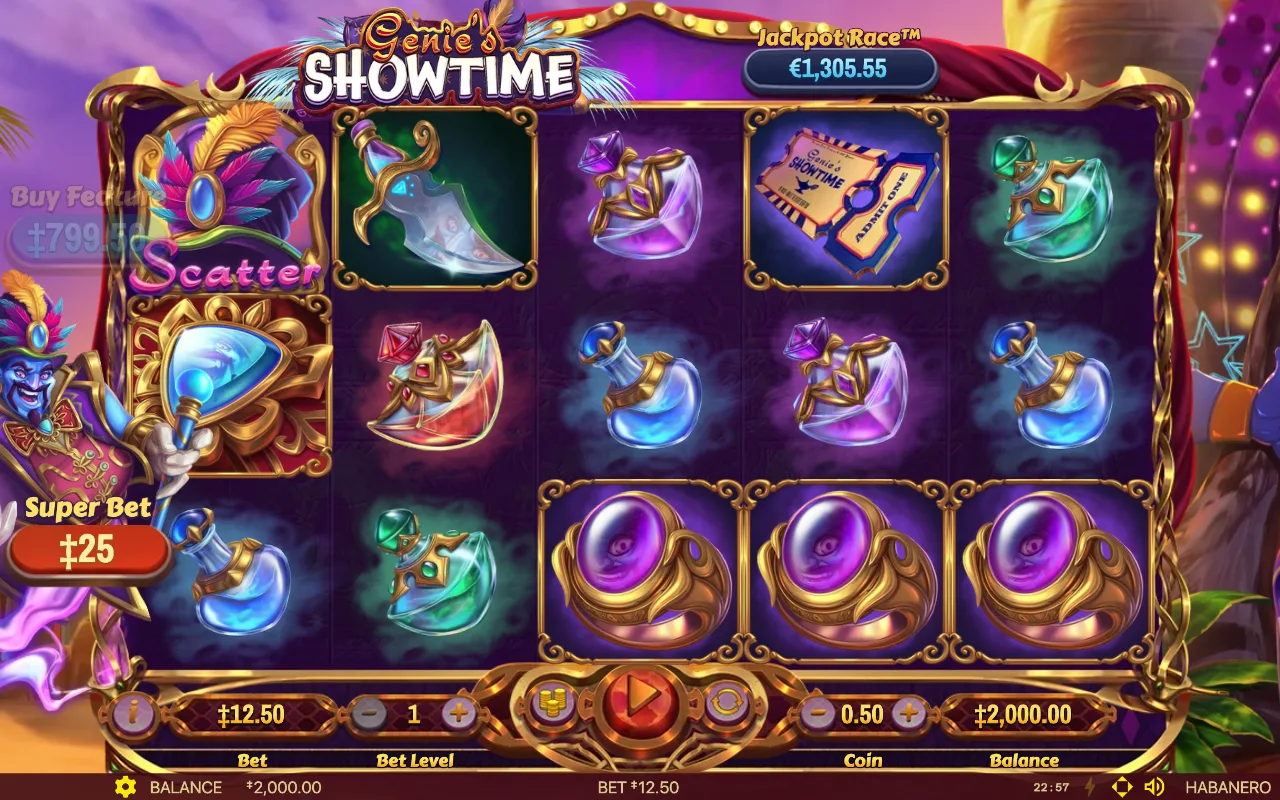 Das Basisspiel — Genies Showtime