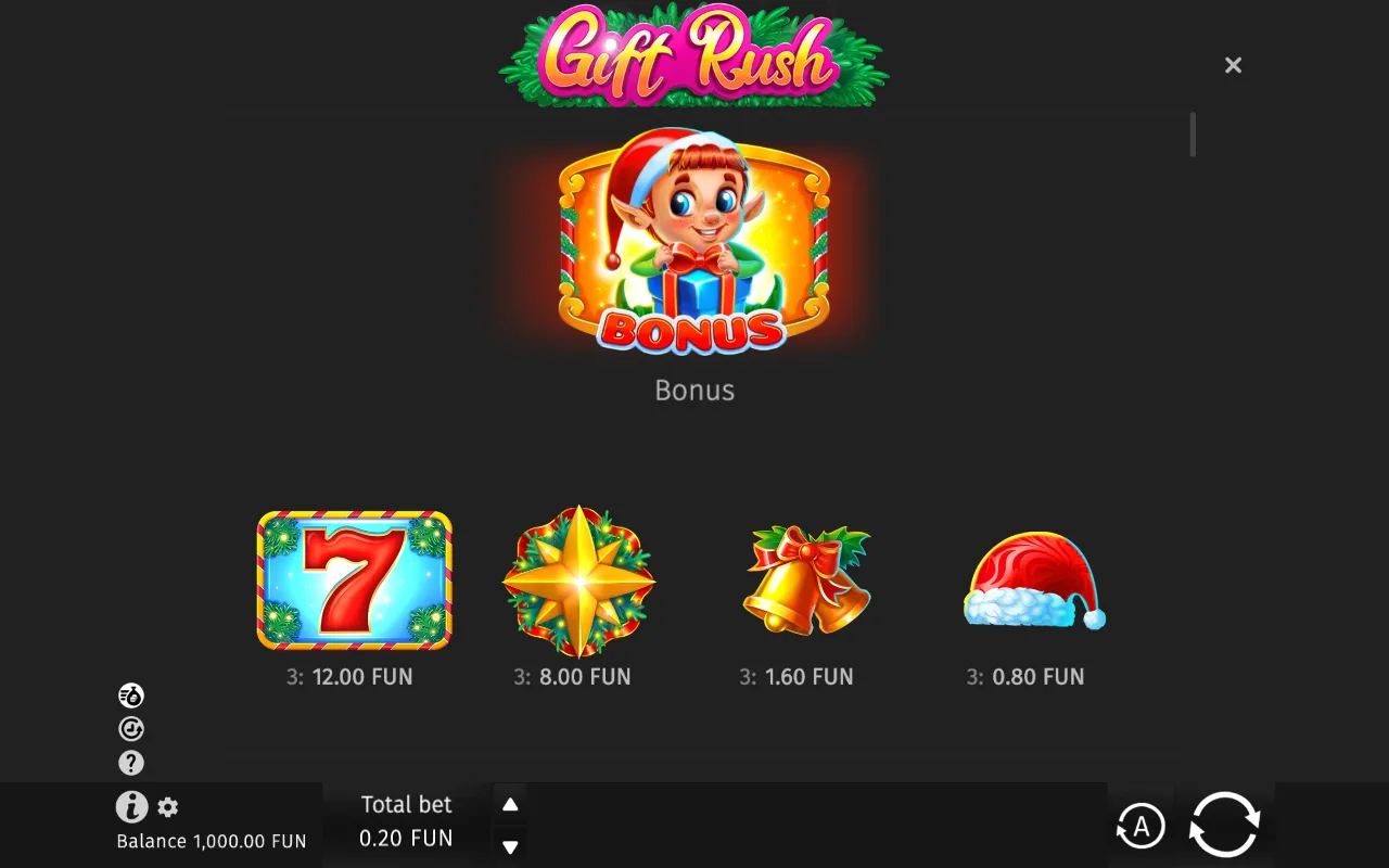 Game rules, page 1 — Gift Rush