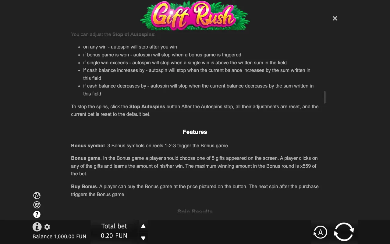 Game rules, page 7 — Gift Rush