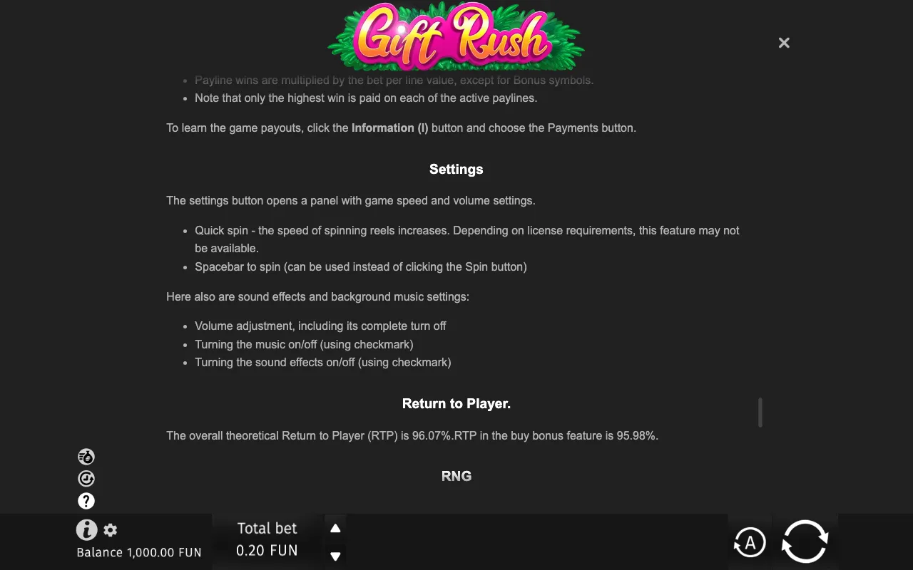 Game rules, page 9 — Gift Rush
