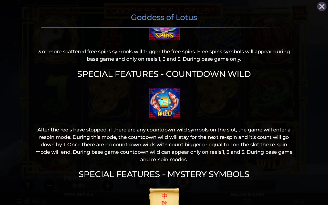 Game rules, page 2 — Goddess of Lotus